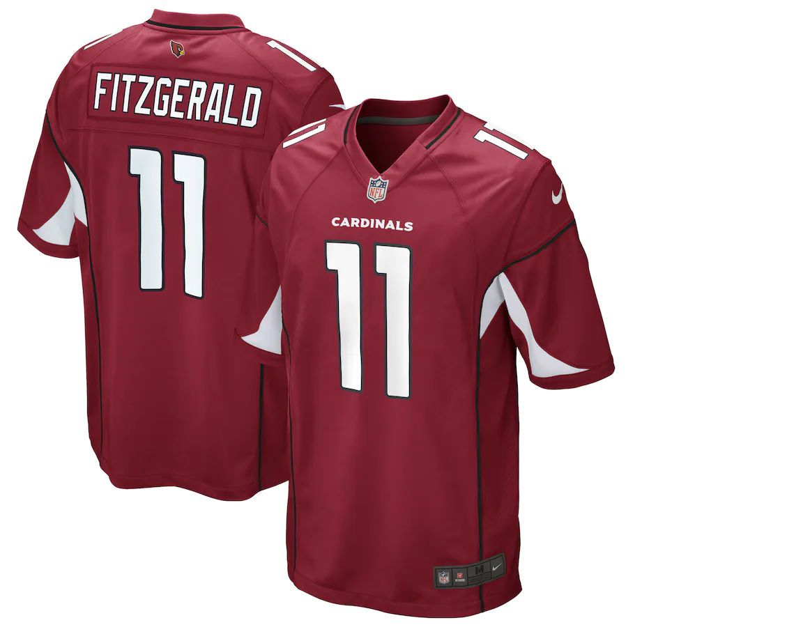 Men Arizona Cardinals #11 Larry Fitzgerald Nike Cardinal Game NFL Jersey->arizona cardinals->NFL Jersey